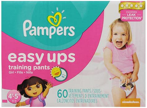 pampers easy ups training pants size 4t5t super pack girl 60 count