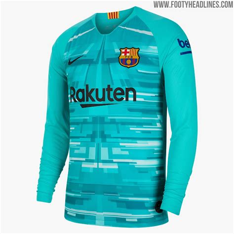 barcelona   goalkeeper home kit released footy headlines
