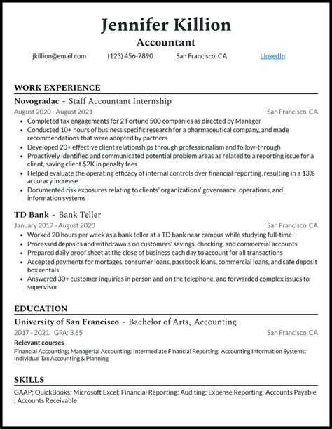 entry level accountant resume  guide zipjob vrogueco