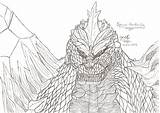 Coloring Typhoon Space Godzila Godzilla Print Pages Vs 05kb 1024 Search Spacegodzilla sketch template