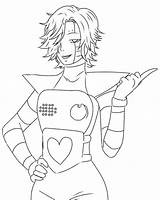 Coloring Mettaton Pages Sprite Template sketch template