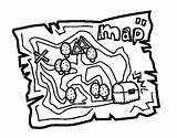 Treasure Map Coloring Drawing Pirate Colorear Coloringcrew Connect Getdrawings sketch template