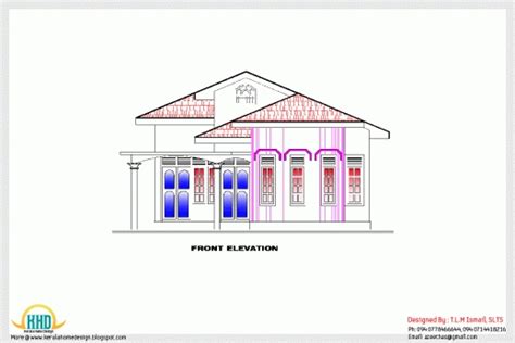 autocad plan  elevation  kerala homes october  house floor plans