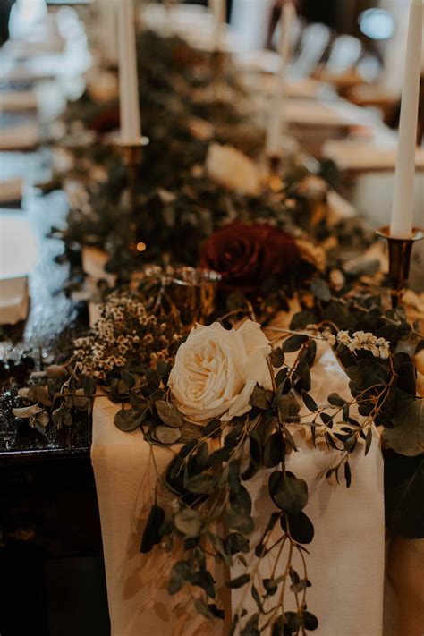 moody wedding tablescape shot  becca grimm photography becca   southern based wedding