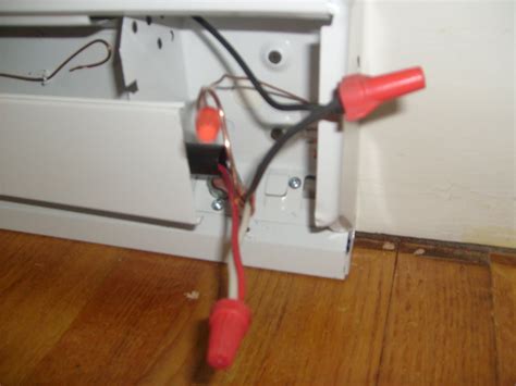 baseboard heat thermostat wiring