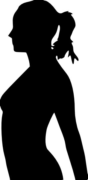 pregnancy silhouette 2 clip art at vector clip