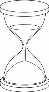 Hourglass Drawing Line Clip Clock Tattoo Sand Coloring Pages Drawings Ampulheta Sanduhr Hour Broken Para Colorir Template Outline Glass Clipart sketch template