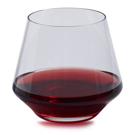 schott zwiesel pure stemless red wine glasses sur la table