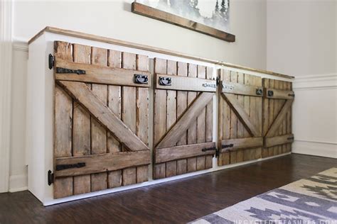 upcycled barnwood style cabinet diy kitchen cabinets