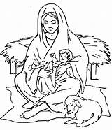 Jesus Cristianos Birth Shep Telaraña sketch template