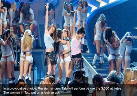 pseudo lesbians ballet in sochi olympics opening other