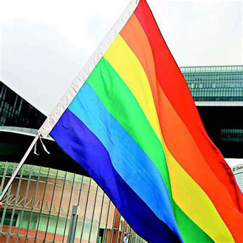 Gay Friendly Rainbow Flag Banners Pro Lesbian Gay Pride Lgbt Flag