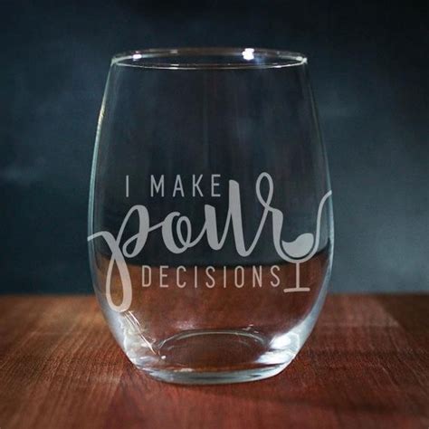 Funny Wine Glass Engraved Wine Glass Stemless Wine Glass Winets