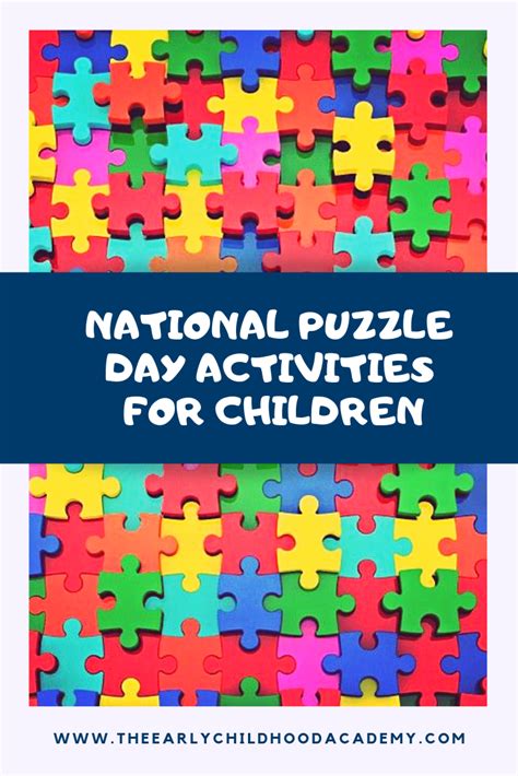 national puzzle day january  activities  children