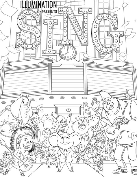 sing coloring pages  coloring pages  kids