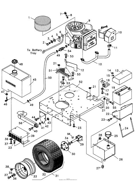 bunton bobcat ryan   hp kohler wd  series mower parts diagram  upper