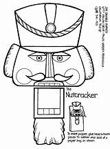 Nutcracker Christmas Coloring Pages Noisette Printable Casse Drawing Puppet Bag Nut Crafts Lego Template Puppets Noel Nutcrackers Pantin Preschool Kids sketch template