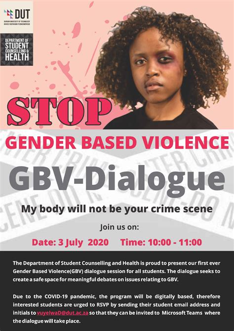 Gender Based Violence Dialogue Durban University Of Technology