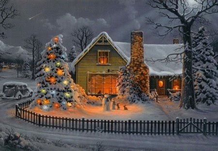 christmas house  abstract background wallpapers  desktop nexus image