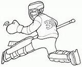Hockey Coloring Pages Kids Goalie Printable Player Logo Nhl Sports Color Goalies Print Drawing Boston Bruins Sheets Team Clipart Blackhawks sketch template