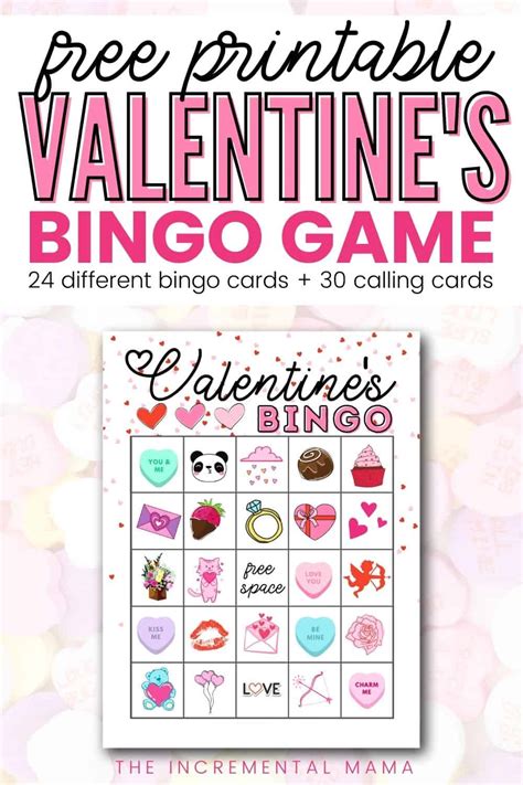 valentines bingo printables  cards  incremental mama