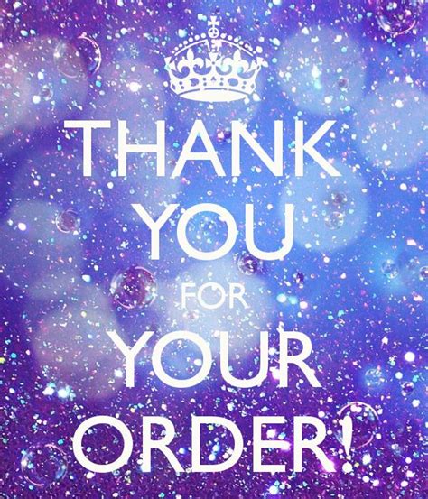 Thank You For Your Order Graphic Sparkle Quotes The Party Starts