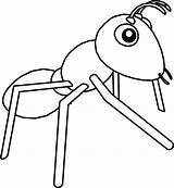 Ant Coloring Wecoloringpage Cartoon sketch template