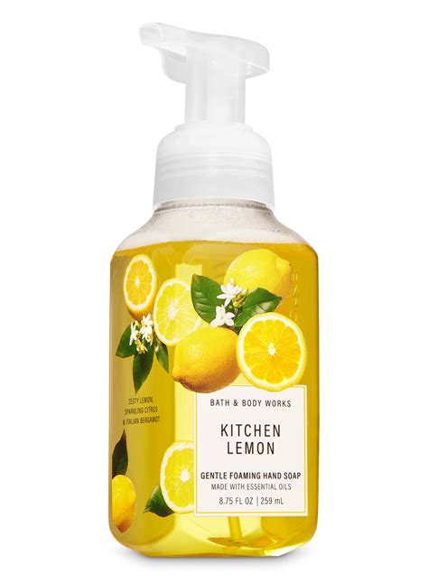 kitchen lemon gentle foaming hand soap bath body works australia