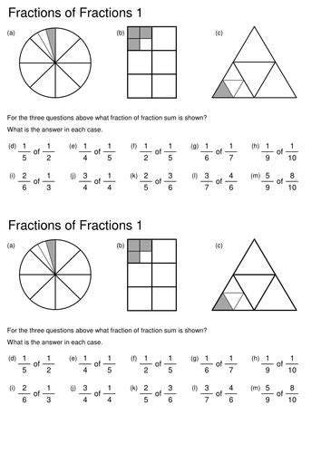 fractions  fractions worksheet teaching resources