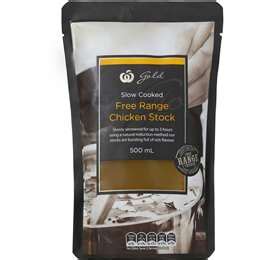 woolworths gold chicken stock  range ml woolworths