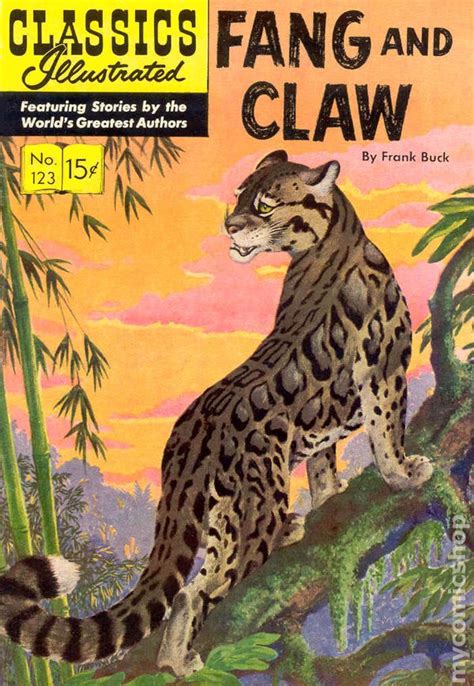 classics illustrated 123 fang and claw 1954 comic books