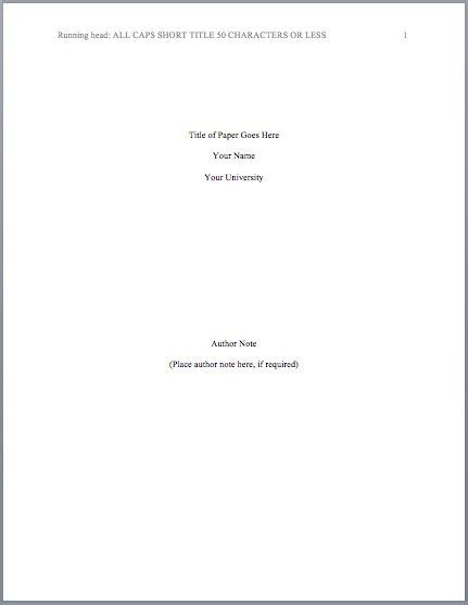 exemplary  lab report title page    write  project