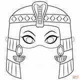 Cleopatra Coloring Mask Egypt Pages Egyptian Da Egiziana Printable Supercoloring Colorare Di Arte Template Para Colorear Maschera Egipto Dibujo Dibujos sketch template