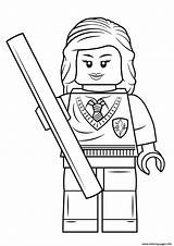 Coloring Potter Harry Hermione Lego Pages Granger Printable sketch template