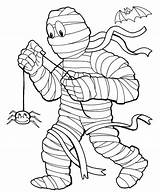 Coloring Pages Spider Mummy Halloween Scary Printable Yoyo Color Getcolorings Holding Spiderman Kids Template Getdrawings Coffin Sheets Plays Colorings sketch template