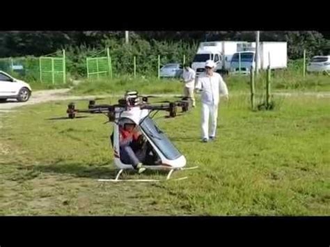 passenger flying drone built  korean manned homemade drone youtube   flying