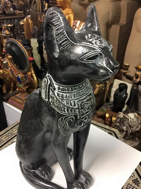 Out Or Indoor Large Egyptian Cat Goddess Bast Statue Made