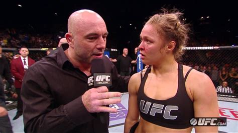 Ufc 168 Ronda Rousey Post Fight Interview Youtube