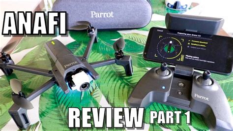 parrot anafi drone review part   depth unboxing inspection setup updating youtube