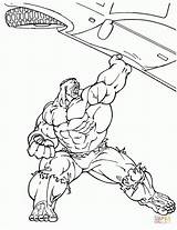 Coloring Hulk Pages Marvel Print Avengers sketch template