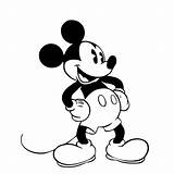Mickey Miki Silueta Mikey Micky Famoso Dibujoswiki Orejas Nadie Ratón Querido sketch template