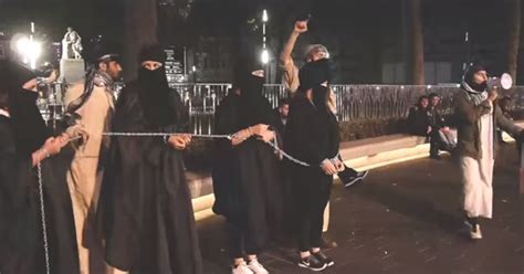 islamic state sex slave market staged in london by kurdish