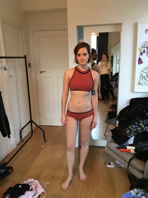 emma watson in red bikini and nude in the bath pichunter