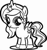 Pony Coloring Little Pages Cute Princess Printable Color Print Getcolorings Luna Filly sketch template