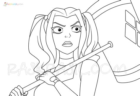 lego harley quinn coloring pages