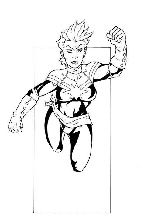 captain marvel coloring pages coloring home