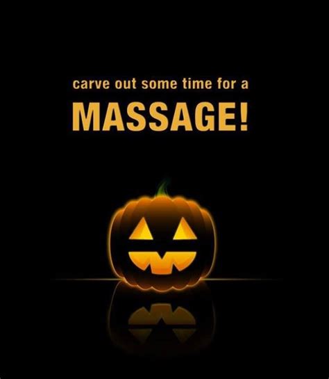 Happy Halloween Carve Out Some Time For A Massage At Inis Spa Surf