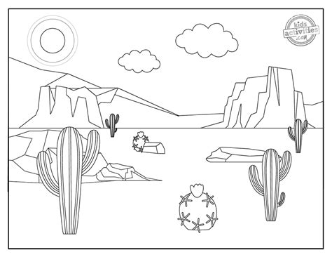 coloring pages   desert