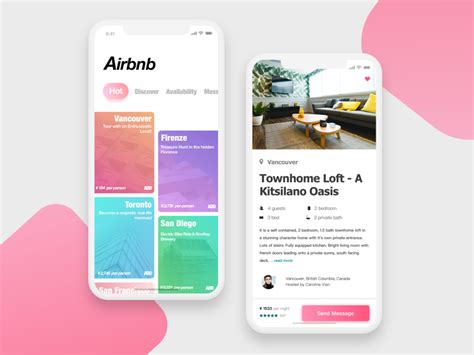 airbnb app  bad taste  dribbble