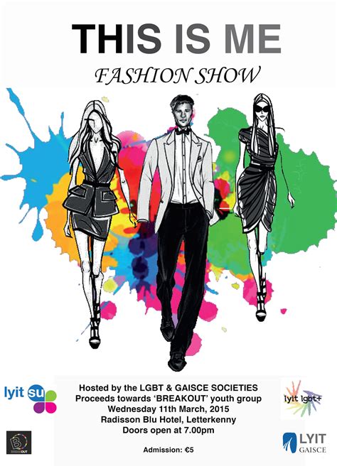 lgbt fashion show poster  donegal daily